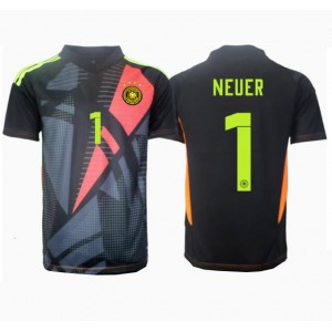 Fotbalové Dres Německo Manuel Neuer #1 Brankářské Domácí Oblečení ME 2024 Krátký Rukáv